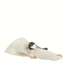 Wildlife Garden Hand Carved Napkin Ring - Marsh Tit