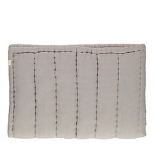 Camomile London Hand Quilted Blanket – Smoke Grey