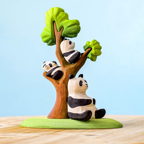 Bumbu Toys Panda Bears Family and Tree SET