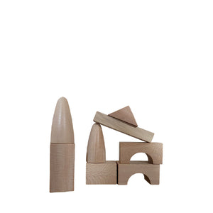 Goki Basic Wooden Building Blocks - 45 pcs