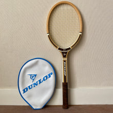 Vintage Dunlop - Wooden Tennis Racket with Sleeve