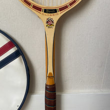 Vintage Davis Classic - Wooden Tennis Racket with Sleeve