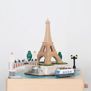 Wooderful Life Wooden Music Box - Eiffel Tower Paris