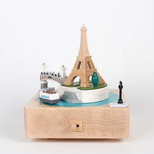 Wooderful Life Wooden Music Box - Eiffel Tower Paris