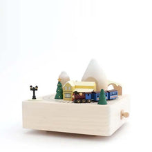 Wooderful Life Wooden Music Box - Winter Train