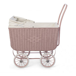 By Astrup Doll Pram - Retro Rattan