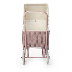 By Astrup Doll Pram - Retro Rattan