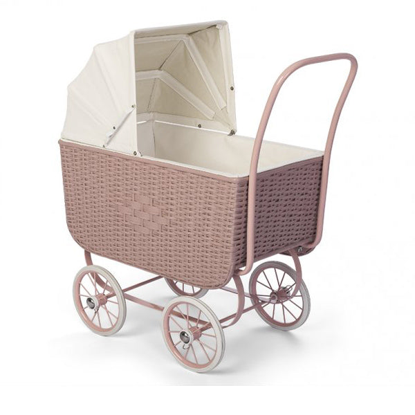 By Astrup Doll Pram - Retro Rattan