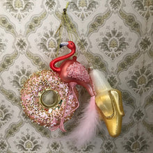 Glass Shaped Christmas Bauble - Banana