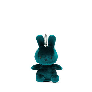 Miffy Velvet Keychain – Dark Teal