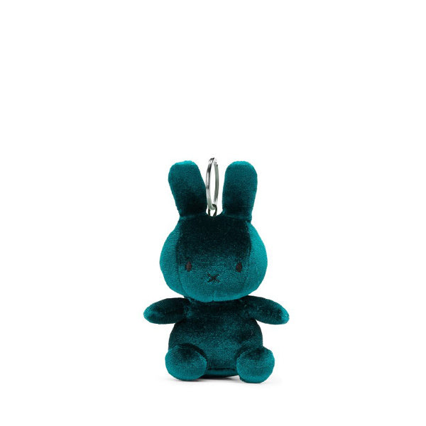 Miffy Velvet Keychain – Dark Teal