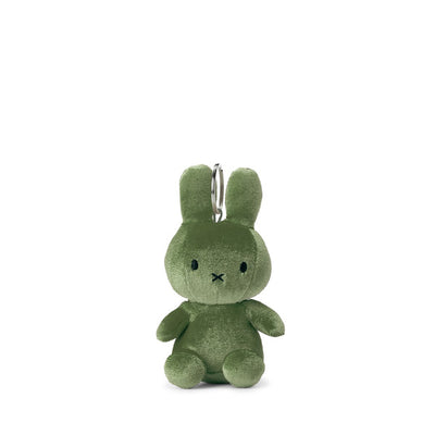 Miffy Velvet Keychain – Moss Green