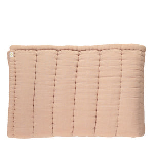 Camomile London Hand Quilted Blanket – Peach Blossom