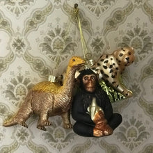 Glass Shaped Christmas Bauble - Chimpanzee