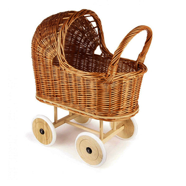 Egmont Toys Wicker Pram with Bedding