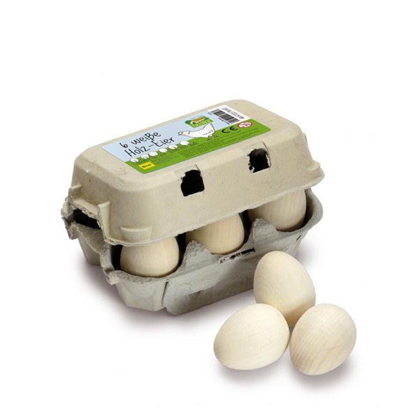 Erzi Eggs - White Sixpack