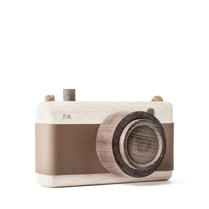 Fanny And Alexander Wooden Zoom Camera – Warm Bark Brown