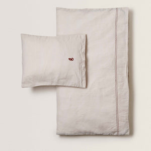 Garbo and Friends Linen Duvet Cover Set – Vanilla