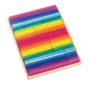 Glückskäfer Rainbow Building Slats - 64 Pieces