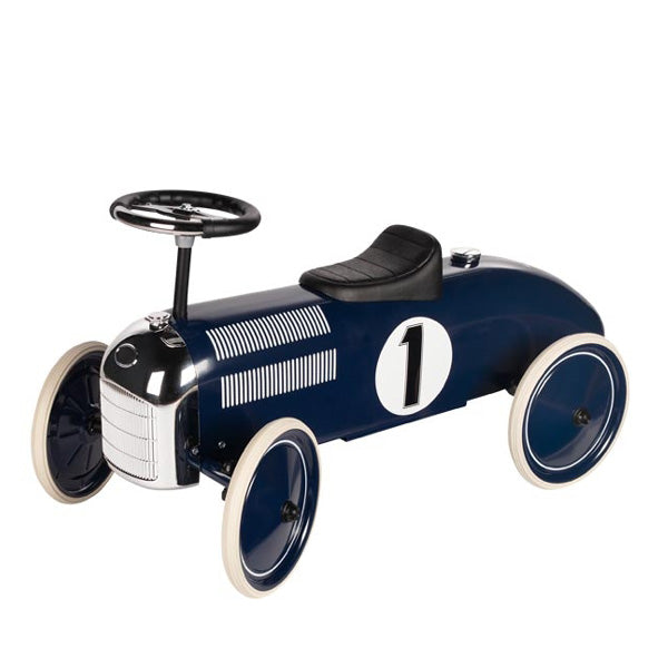 Goki Classic Ride On Metal Car - Navy