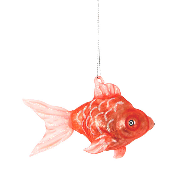 Glass Shaped Christmas Bauble - Goldfish