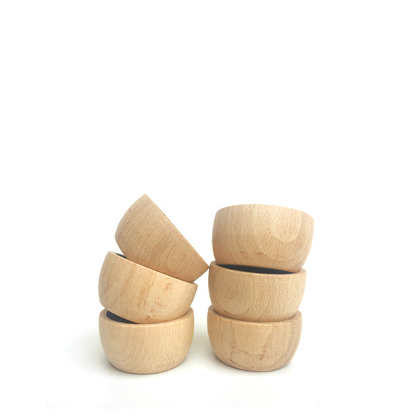 Grapat 6 Bowls - Natural Wood