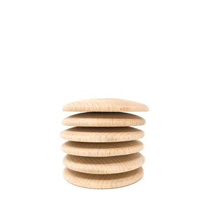 Grapat 6 Discs - Natural Wood