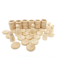 Grapat Nins®, Rings and Coins - Natural Wood