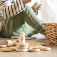 Grapat Nins®, Rings and Coins - Natural Wood