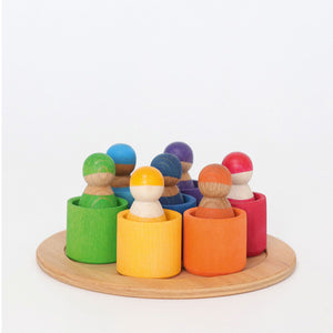 Grimm’s 7 Rainbow Friends in Bowls - Elenfhant