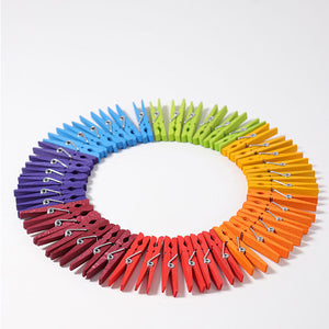 Grimm's Rainbow Clothespins - Set of 42