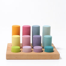 Grimm's Stacking Game Small Rollers - Pastel