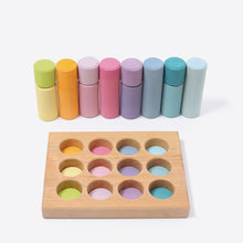 Grimm's Stacking Game Small Rollers - Pastel