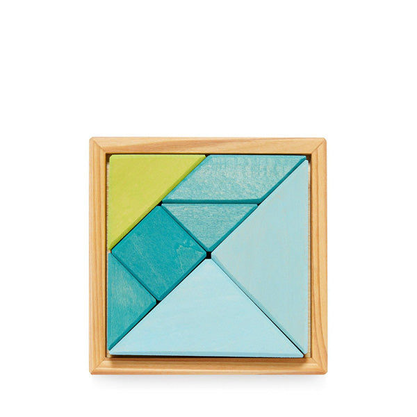 Grimm’s Tangram incl. Templates – Blue/Green