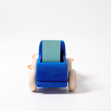 Grimm's Pull Along Toy - Truck Blue