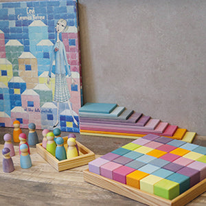 Grimm’s Mosaic Square Pastel – 36 Cubes