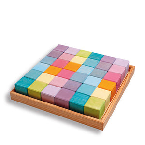 Grimm’s Mosaic Square Pastel – 36 Cubes