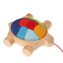 Grimm’s Pull Along Toy – Rainbow Turtle