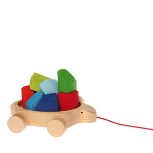 Grimm’s Pull Along Toy – Rainbow Turtle