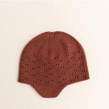 Hvid Knitted Hat Dua - Cherry