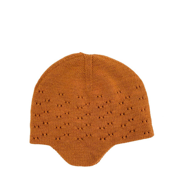 Hvid Knitted Hat Dua - Rust