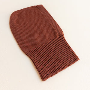 Hvid Knitted Balaclava Eddy - Cherry