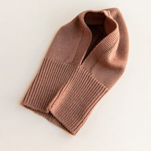 Hvid Knitted Balaclava Eddy - Terracotta