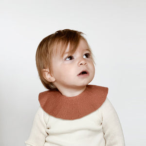 Hvid Knitted Collar - Brick