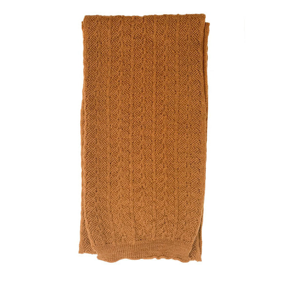 Hvid Knitted Scarf Eduart - Rust