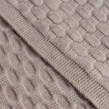 Hvid Knitted Scarf Fiona - Sand