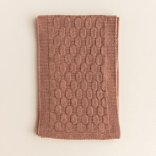 Hvid Knitted Scarf Fiona - Terracotta