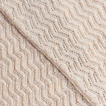 Hvid Knitted Scarf Fredrik - Sand