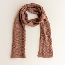 Hvid Knitted Scarf Fredrik - Terracotta