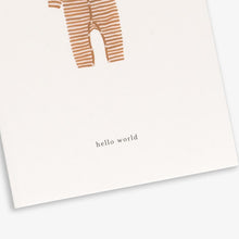 Kartotek Copenhagen Greeting Card - Baby Onesie Ochre